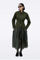 Khaki jacket J0086/Ecokozha