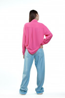 Рубашка розовая T0035/Silk