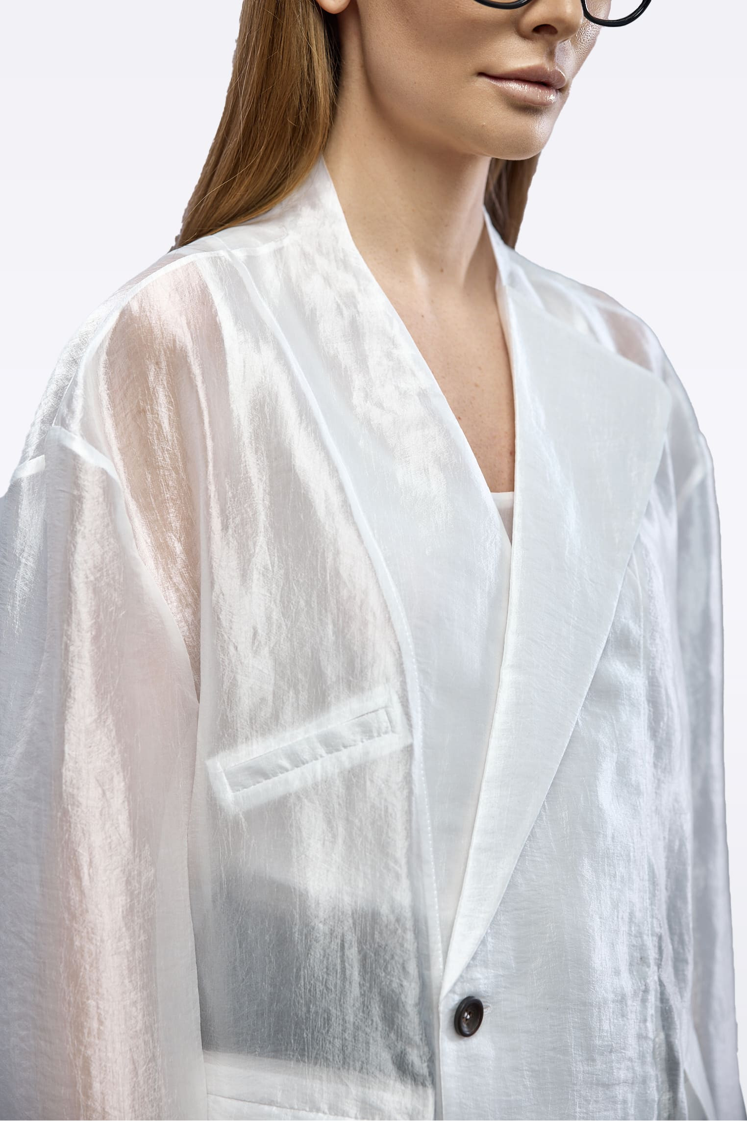 Jacket white J0071/Cupro