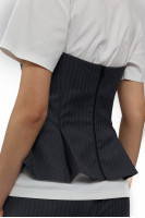 Gray corset A0074/Wool blend