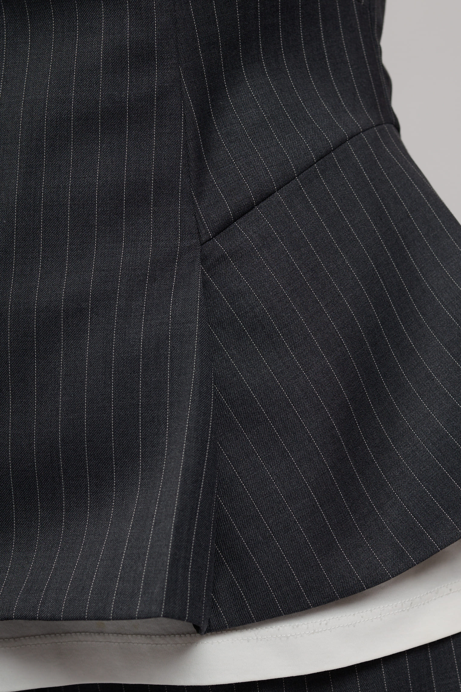 Gray corset A0074/Wool blend