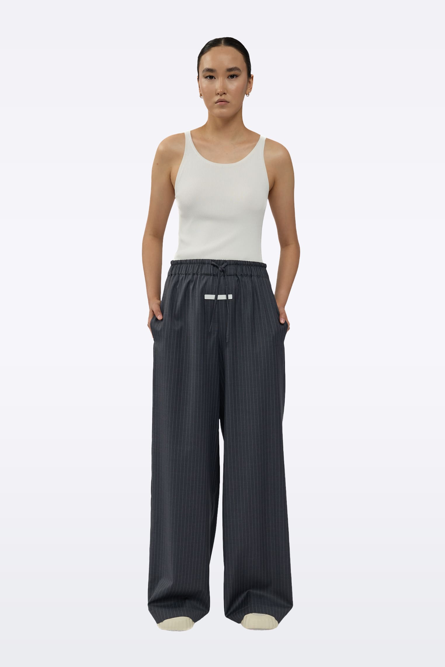 Gray trousers P0090/Suit fabric