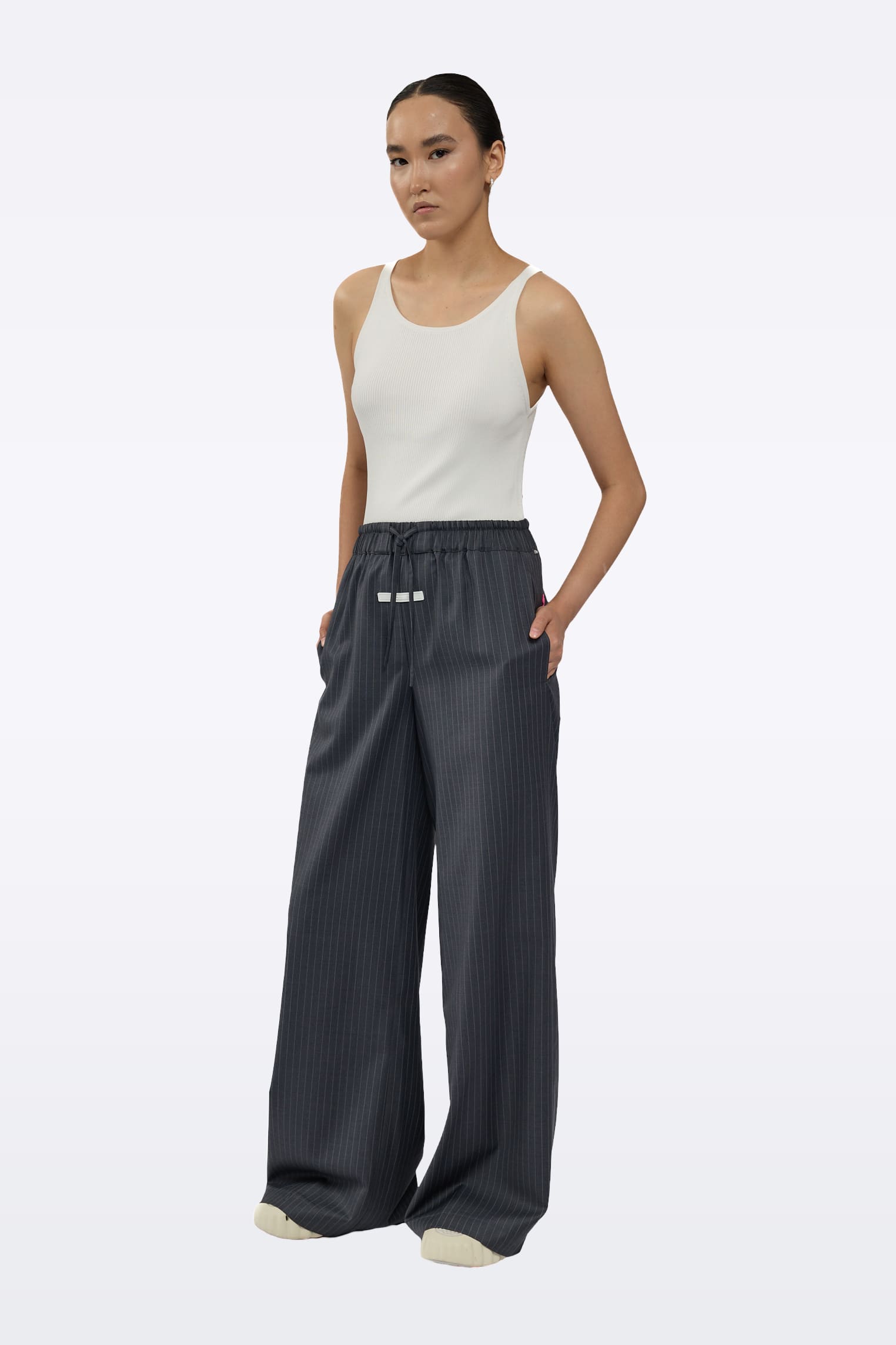 Gray trousers P0090/Suit fabric