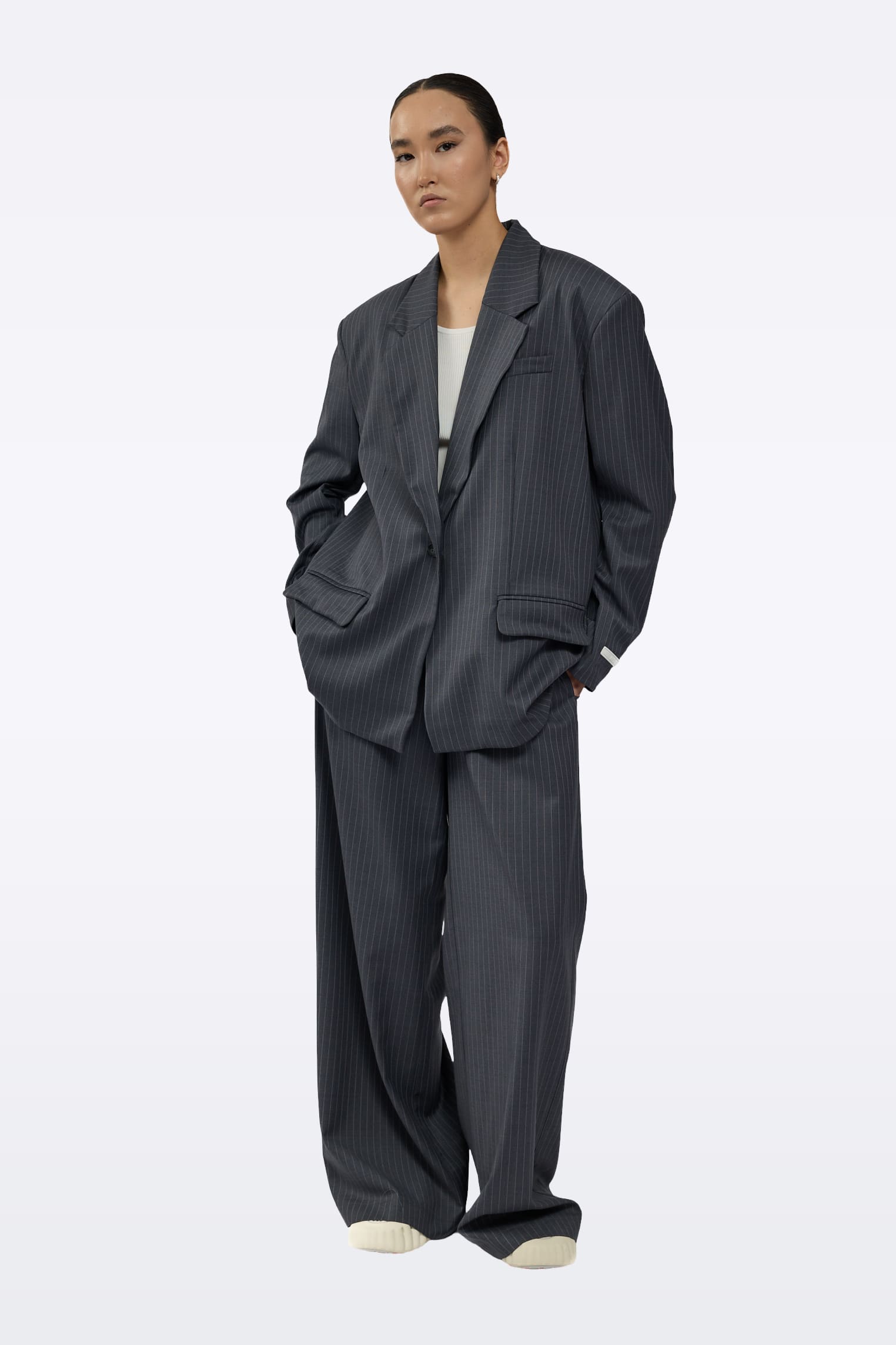 Gray blazer J0084/Suit fabric