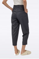 Gray striped trousers P0096/Wool