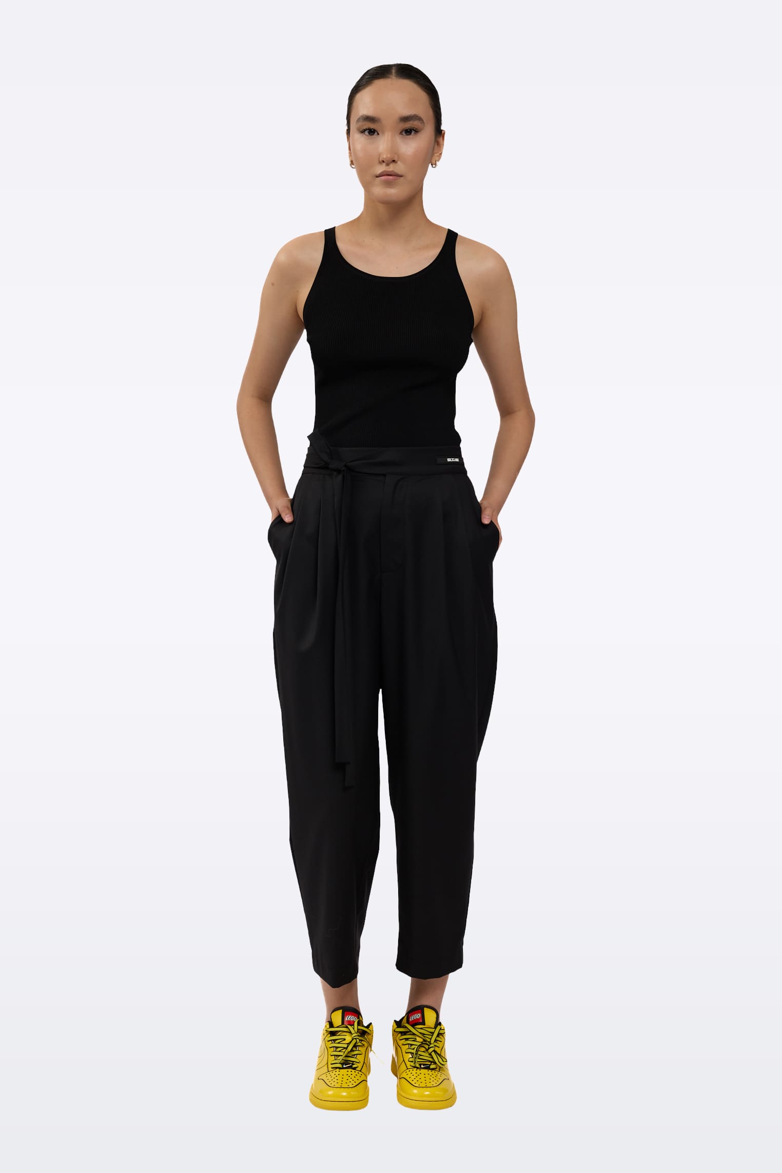 Black trousers P0096/Wool