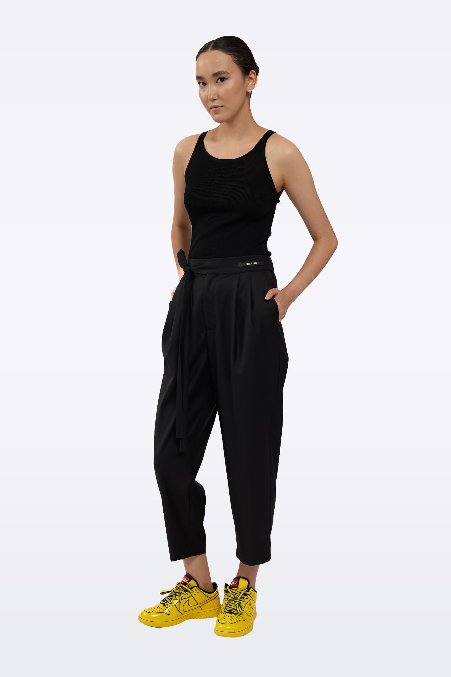Black trousers P0096/Wool