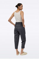 Gray striped trousers P0096/Wool