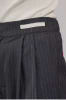 Gray striped trousers P0096/Wool