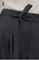 Gray striped trousers P0096/Wool