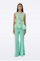 Mint green top T0237/Cupro