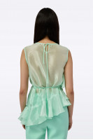 Mint green top T0237/Cupro