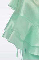 Mint green top T0237/Cupro