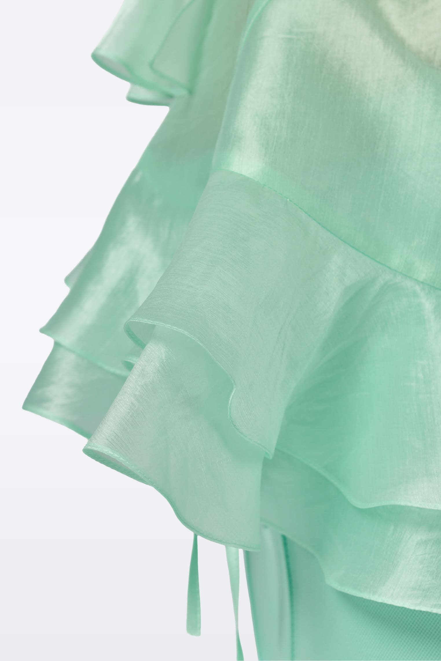 Mint green top T0237/Cupro