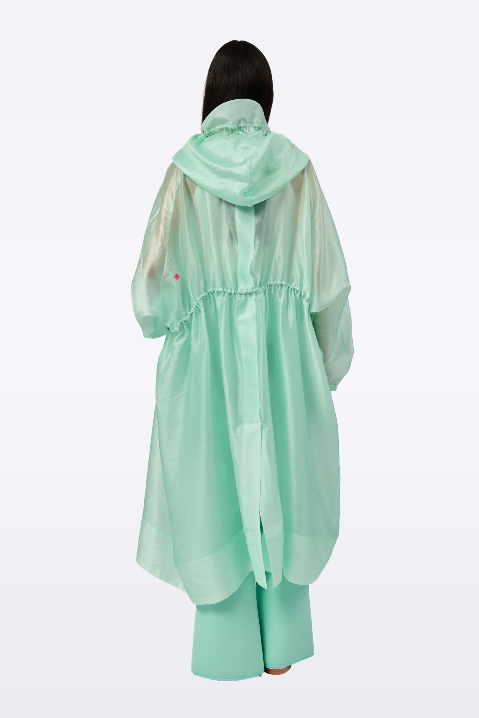 Mint green parka C0083/Cupro