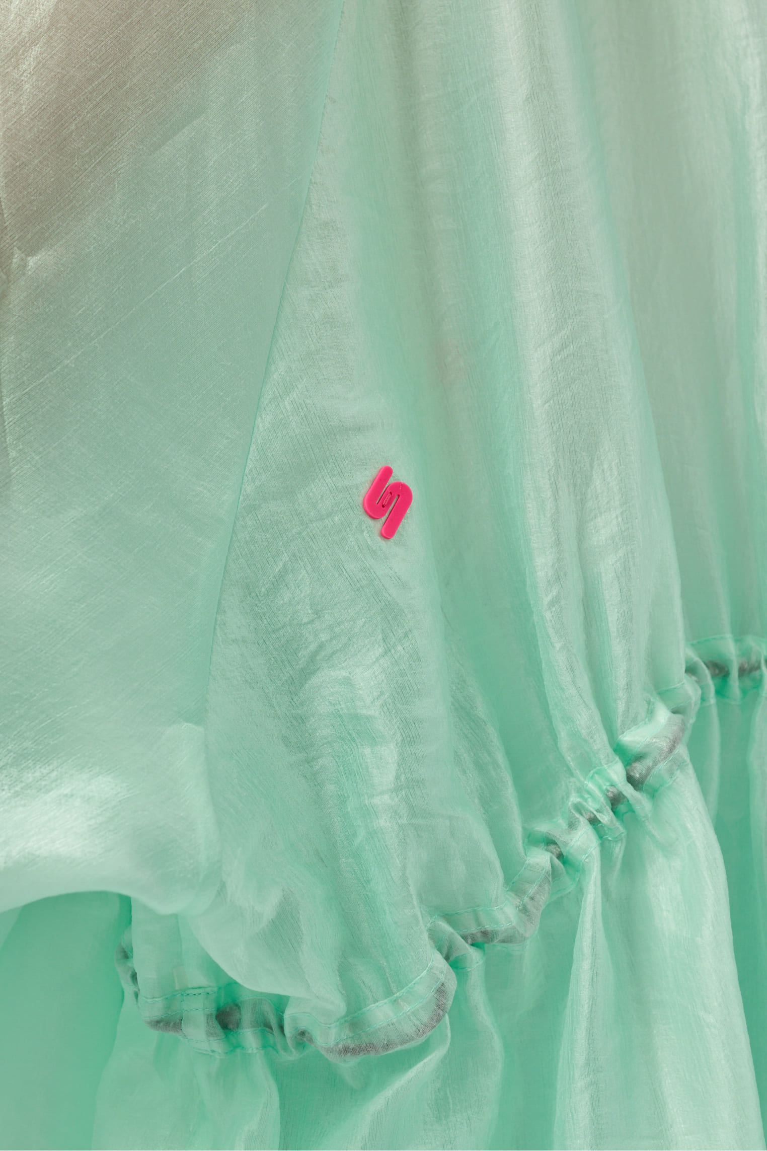 Mint green parka C0083/Cupro