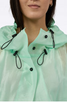 Mint green parka C0083/Cupro