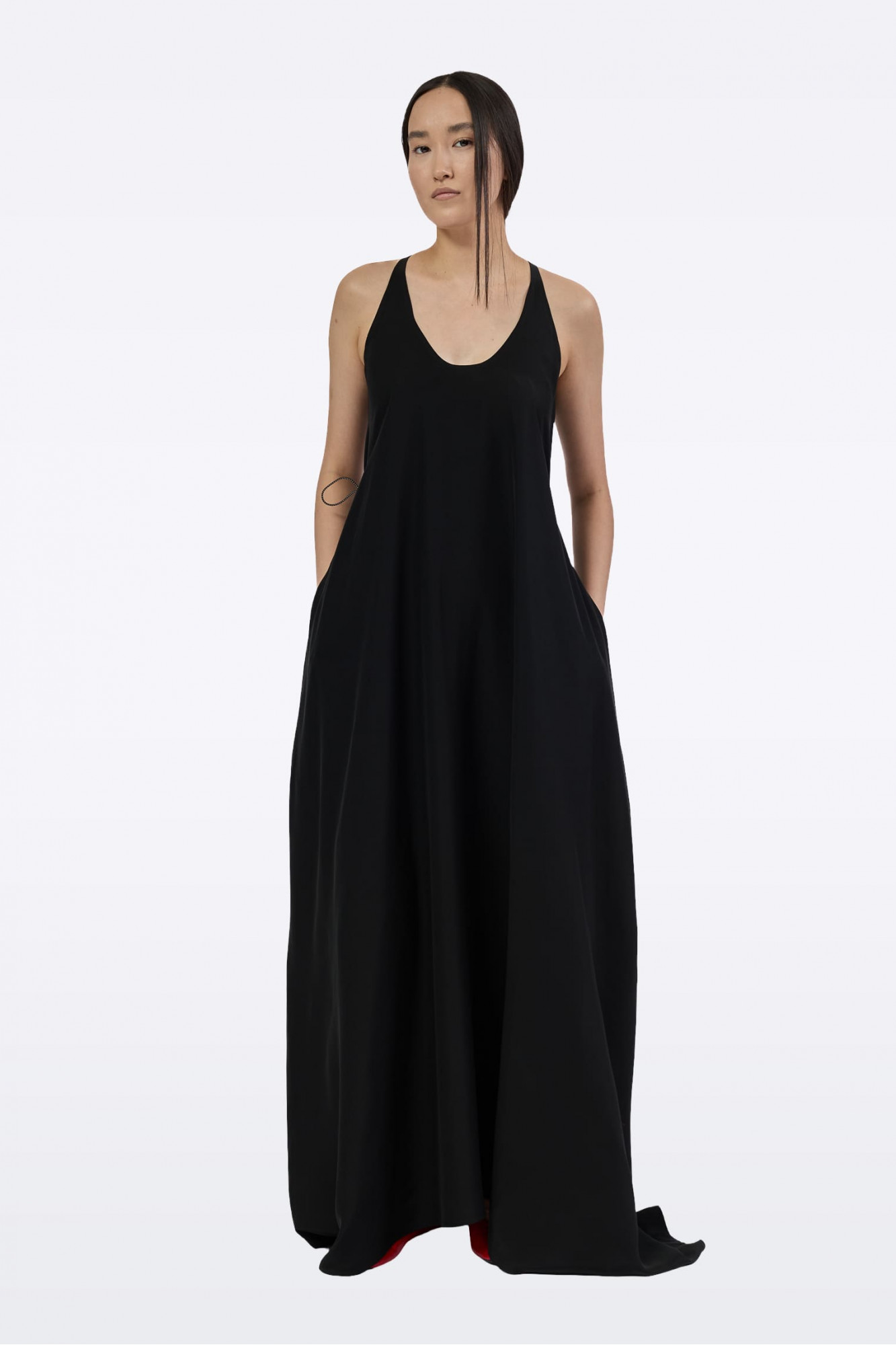 Платье чёрное D0143/Tencel