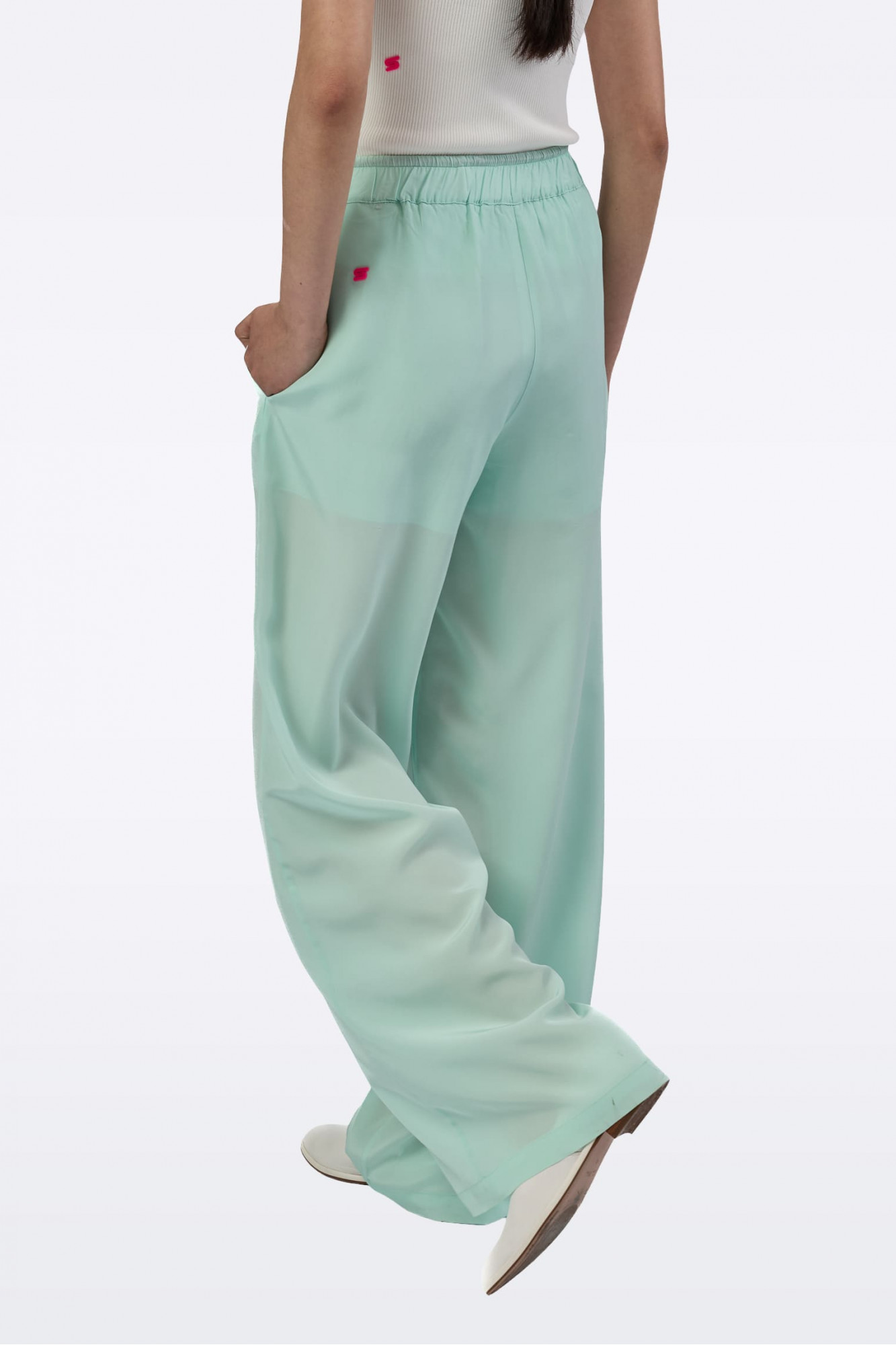 Mint green trousers P0090/tencel