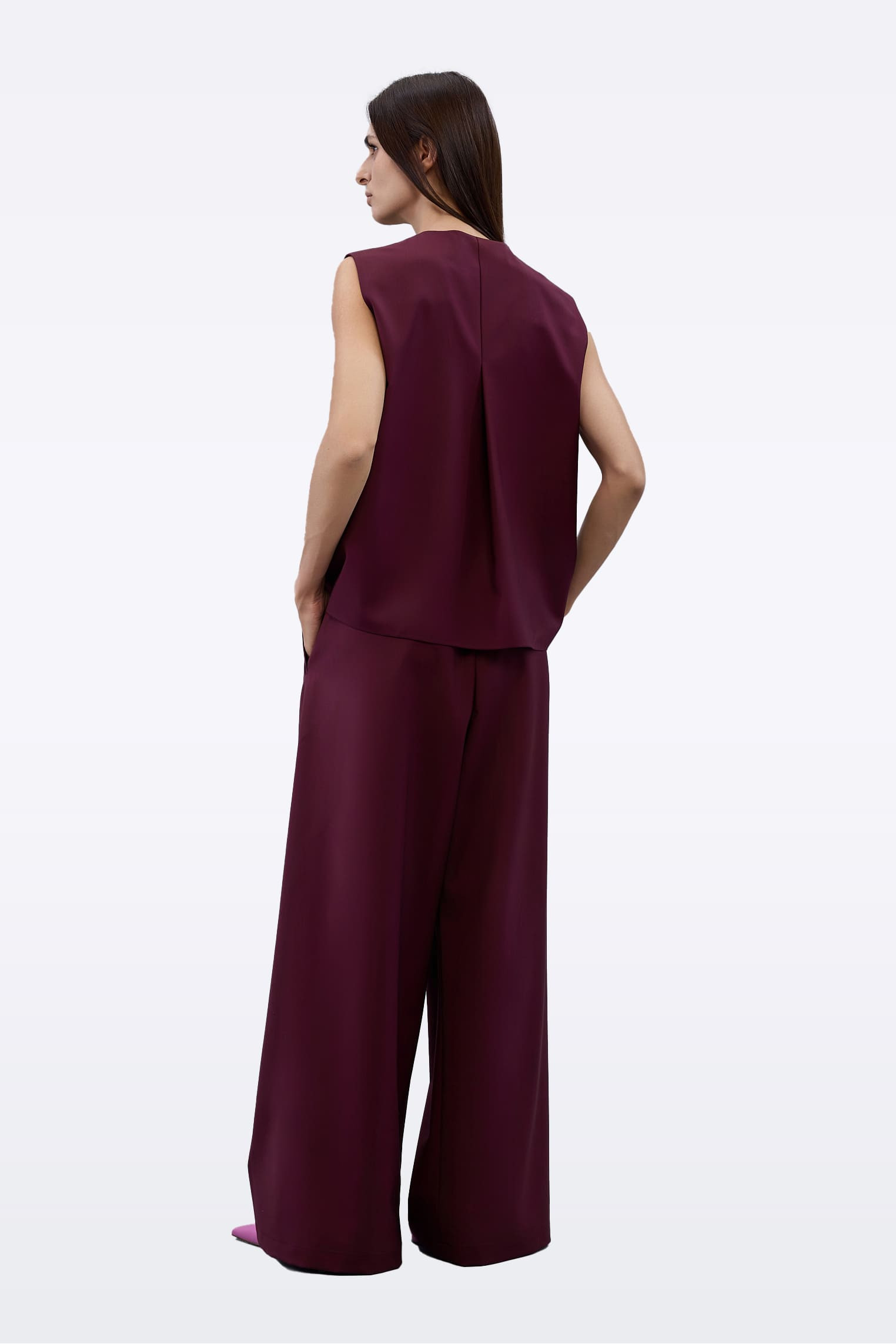 Жилет бургунди G0010/Power burgundy