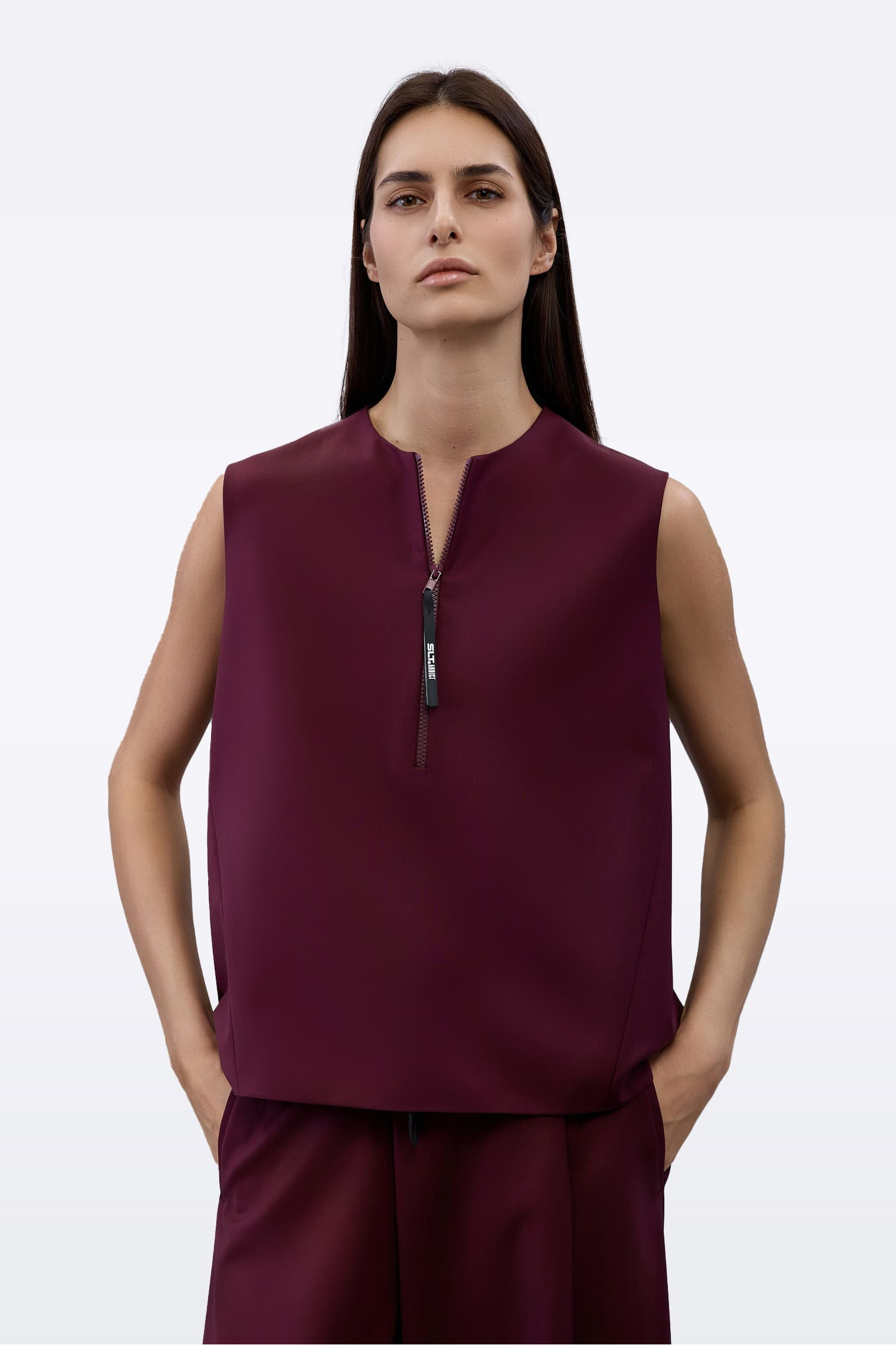 Жилет бургунди G0010/Power burgundy