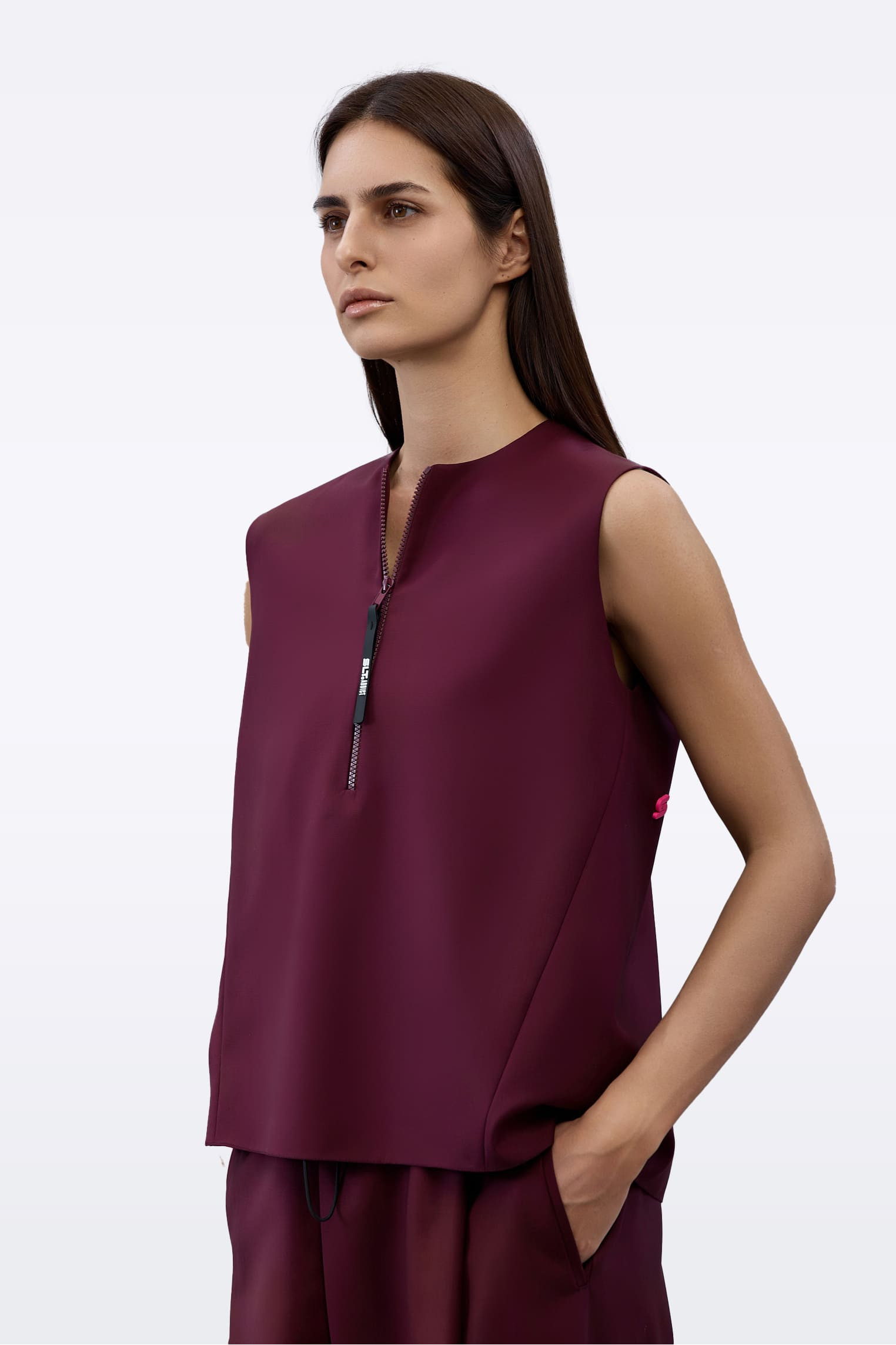 Жилет бургунди G0010/Power burgundy
