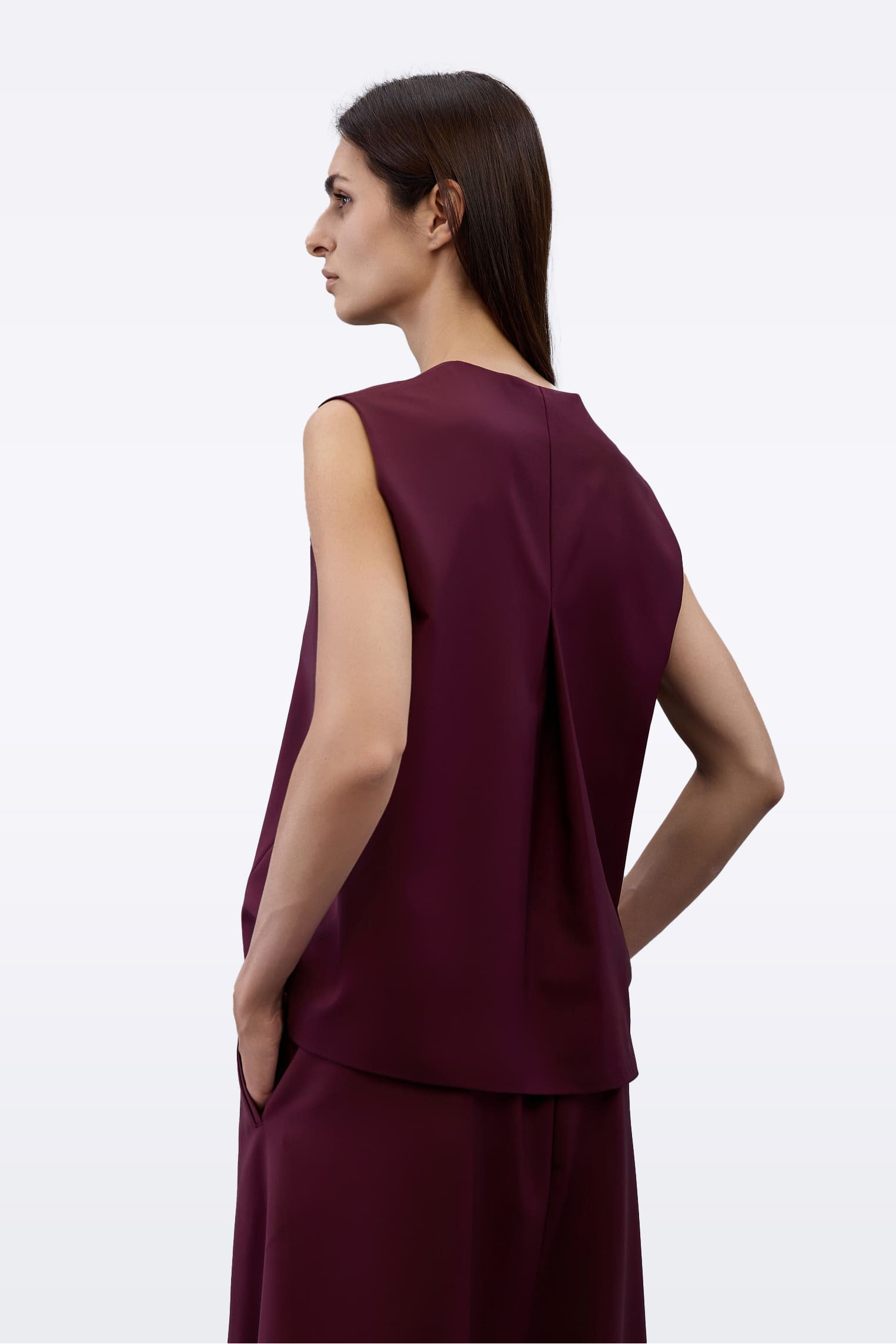 Жилет бургунди G0010/Power burgundy